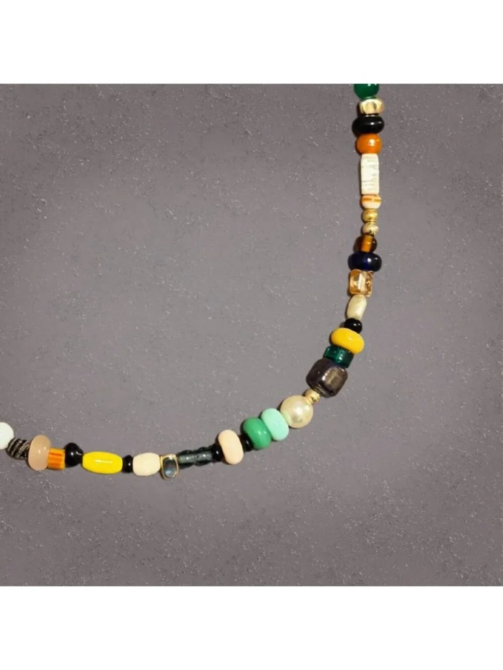 Handmade Multicolor Mixed Bead Necklace